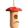 Generico Case Per Da Esterno Rifugio Artificiale per la Nidificazione dei | Capanna in Legno Decorativa con Design a Fungo Rifugio per Animali da Esterno per Giardino Cortile Terrazzo e Balcone
