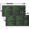 LERWAY 2 Pack Tappetino riscaldante per Piante 17,5 W, 25,4 x 52,7 cm | Tappetino termico PVC impermeabile, calore uniforme per Germinazione semi, mini serre e terrari