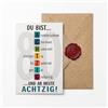 Sinnblatt Biglietto di auguri per 80° compleanno, per donne e uomini, 12 x | Originale gioco di parole Ottzig, divertente biglietto di compleanno per gli 80 anni per donne e uomini, 300 g/m²