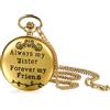 JewelryWe Orologio da Tasca Caso Bianco Quadrante in Acciaio Inossidbaile Numeri Arabi Regalo Catena Colore Argento Nero, Personalizzato Incisione Foto
