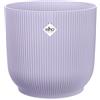 elho vibes fold round 22cm vaso da fiori - Soft Lilac | Ø 22 x Alt. 20.2 cm | Adatto per interni | Plastica riciclata al 100%