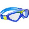 Aquasphere Aqua Sphere Vista JR Occhialini da Nuoto, maschera da piscina per bambini dai 6 anni in su con protezione UV e guarnizione in silicone, lenti anti-appannamento e anti-perdite per ragazzi e ragazze
