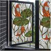 Siunwdiy Pellicola per Finestra 3D Fiore Privacy Adesivo per Finestra Senza Colla, Buona Protezione della Privacy, Copertura per Finestra Pellicola per Vetri Colorati per Bagno Cucina,L,40x120cm