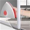SPORTARC Pulitore magnetico per finestre, strumento di pulizia su entrambi i lati, tergicristallo esterno con stoccaggio dell'acqua, tergivetro anti goccia, attrezzatura adatta per vetro spesso singolo da 5-12