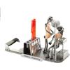 Steelman24 I Omini di Viti Organizer per Ufficio Dentista con Piastra di Incisione Personale I Idee Regalo Originale I Soprammobili in Metallo