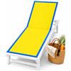 Intimitaly Sommaruga Telo Mare in Microfibra 90x180 cm, Asciugatura Rapida, Antisabbia, Bicolore con Bordino a Contrasto, Leggero, per Mare, Piscina e Viaggio (Giallo-Azzurro)