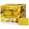 YANKEE CANDLE Tropical Starfruit, Vetro, Giallo, lumini