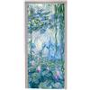 A.Monamour Adesivo Porta Autoadesiva Ninfee Di Claude Monet Dipinti Ad Olio Loto Stagno Fiori Giardino Vinile PVC Adesivi per Porte Interne 3D Pellicola Adesiva Poster Sticker Murale Decorazione