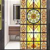 Xijier Pellicola per finestra con motivo classico decorativo in vetro smerigliato, decalcomania per finestra, 40 x 120 cm