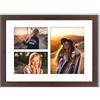 aFFa frames Tisar 30x40 cm, Frontale in Vetro Acrilico, Cornici Multiple, Galleria Immagini, Galleria Fotografica con Passe-Partout, 3 Sezioni Foto Per 2 Foto 10x15 cm E 1 Foto 15x21 Bronzo (22)