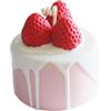 Holidyoyo Candela Aromaterapia Forma Torta Fragola Decorazione Compleanno Matrimonio Candeline Profumate Per Casa Evento Relax