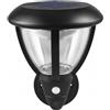 maolo Lampada Solare da Parete con Sensore di Movimento PIR IP44 | Luce LED 6500K 3W per Esterno | Ricarica Solare, Batteria 1200mAh | Ideale per Ingressi, Giardini, Vialetti e Balconi