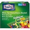 Toppits Mini Zip - Borsa con Chiusura/Borsa Multiuso, 20 x 150 ml + 20 x 380 ml/con Chiusura ermetica