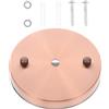 SUPVOX Base Lampadario Soffitto in Ferro, Piastra 12cm per Luce Sospesa | Finitura Elettroplaccata, Copertura Discreta per Cavi, Adatta a Sala da Pranzo e Ristrutturazione Casa