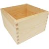 Wooden World - Scatola quadrata in legno di pino, naturale, 20x20x13 cm - una scatola solida per riporre e decorare