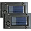 Muzrunq Batterie solari per luci da esterno 2 pcs Sostituzione della scatola della batteria impermeabile Parti di luce solare 2.8x1.6 '' Sostituzione lanterna Top con sensore luminoso kit da giardino