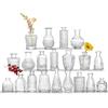 Oairse Mini vasi in vetro trasparente, set di 20 vasi vintage in rilievo per fiori, piccole bottiglie di vetro decorative per tavolo, centrotavola per matrimoni, feste, decorazioni per la casa