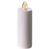 Holyart Lumini votivi: Candela votiva bianca fiamma gialla fissa Lumada 100 gg