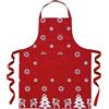 Ragged Rose Grembiule Natalizio in Cotone - Con Cinturino al Collo, Ampia Tasca Frontale e Lacci Lunghi - Regalo da Cucina per Donne e Uomini