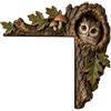Generisch Decorazione per porta a forma di gufo in legno, 2D, piatta | Targa cava per porta a forma di animale, 2D, in legno, per proprietari, abitanti, decoratori, casa