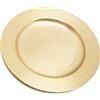 NKlaus piatto per candele Ø 14cm alluminio oro piatto decorativo rotondo spessore 0,5cm sottobicchiere per candele di comunione lanterne per candele a colonna 2821