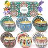 AOTOIE Set regalo di 6 candele profumate, candele in cera di soia regalo di Natale | 120 ore di durata complessiva, candele soia naturale, ideale regalo per donne e uomini per Natale, compleanni e San Valentino