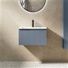 KAMALU Mobile bagno sospeso 60 cm cannettato blu opaco | KAM-AR60-BLU