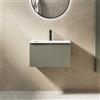 KAMALU Mobile bagno sospeso 60 cm cannettato verde opaco | KAM-AR60-GREEN