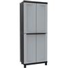 TERRY STORAGE Armadio alto Twist Black 2680 TERRY STORAGE in polipropilene, grigio L 68 x H 170 x P 39 cm 2 ante, adatto per esterno riparato
