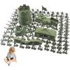 Suxdlan Set di soldatini Giocattolo 100 Pezzi/Set Action Figure di Soldati antichi con Modello di Scena, Compleanno per Ragazzi