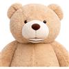 MKS Orsacchiotto XXL 160 cm - morbido peluche con chiusura lampo e rivestimento lavabile, grande orso gigante come idea regalo, grande XXL per cameretta dei bambini e decorazione