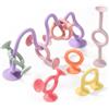 All Rose Giocattolo Ventosa Bambino 8pz Sensoriale Bagno Silicone, Morandi | All Rose 3 giocattoli bagno neonato. Spruzzo, silicone, BPA-free. Gioco acqua e vasca, sviluppa motricità.