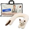 SENSONIS Peluche Ponderato 2kg, Peluche Gatto, Calmante, Anti Ansia | Gatto Peluche Zavorrato per Adulti e Bambini, Pupazzo Peso Regolabile fino a 2 kg, 2x Cuscino Termico Noccioli Ciliegia