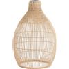 Lumisky HOLIDAY SHADE - Paralume in stile bohémien naturale, stile vimini, in poly rattan, altezza 42 cm