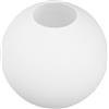 SOESFOUFU Paralume in Vetro a Forma di Sfera Bianco Opaco per Lampade e Plafoniere | Finitura Satinata Anti Impronte, Design Moderno Nordico Minimalista, per Tavolo, Bagno, Ingresso e Sala