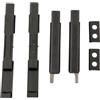 inferramenta Coppia Catenacci per Porta o Finestra in Alluminio - Compatibili con Profili R40 / R50 a Taglio Termico - Colore Nero - Made in Italy