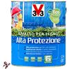 MASTERBRICO Smalto per Legno Bianco da Esterno Alta Protezione e Impregnante 2,5 Litri