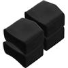 Toyvian 4 Pezzi Gommini per Scala in Gomma Nera, Coperture Antiscivolo | Piedini di Ricambio per Scale a Pioli, Design Angolare Rinforzato, Protezione Pavimenti e Pareti