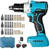 TECKZOON Rivettatrice a batteria, completamente automatica, 2 batterie da 4,0 Ah | 4 marce, motore brushless, cambio rapido, mandrini 3 x 5 e dadi rivettati 3 x 19, valigetta per il trasporto
