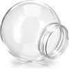 Amosfun Acrilico Globi 7,5 CM per Lampioni da Giardino Trasparente | Sfera Lucida, Ricambio per Esterni, Luce Uniforme, Resiste AI Raggi UV, Finitura Cristallina