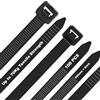 DUNSOO 100 Pezzi Fascette Plastica Lunghe Nero, 8mm Fascette Elettricista per Uso Interno ed Esterno, Gestione dei Cavi Elettrici, Fili, Giardinaggio (500 x 8 mm)