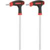 QUARKZMAN 2 Pezzi Chiave A Brugola A Manico A T 6mm Metrica Cr-V Rosso Nero | Chiave A Brugola Interna, Chiavi A Brugola, 212mm Lunghezza Braccio Extra Lungo, Strumenti, Per Manutenzione