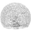 ibasenice Paralume in Metallo per Lampada a Sospensione, Argento | Atmosfera Vintage, per Stile Moderno, Forma Semplice o Lampada da Parete e Ufficio Bagno