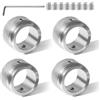 Tronisky 4 pezzi M30 x 1,5 termostato per termosifone, adattatore valvola di riscaldamento, testa termostatica 304, accessorio per radiatore in acciaio inox con strisce accessori per radiatori con