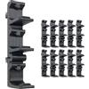 Maker Fixer Supporti su guida DIN per connettori Wago 222, stampati in 3D, 10 pezzi