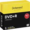 Intenso 4311245 DVD+R DL vergine, 8,5 GB, 5 pezzi