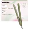 Panasonic EH-HV31-G503 Styler Ionico 2-in-1, Piastra e Arricciacapelli, 5 Temperature fino a 210°C, Piastre 3D, Blocco Viaggio, Tensione Automatica, Verde Matcha