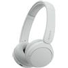 Sony cuffie bluetooth wireless wh-ch520 - durata della batteria fino a 50 ore con ricarica rapida, stile on-ear - bianco