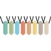 Tilcare Chew Chew Collana per Masticare il Pastello Sensoriale (8 pezzi) - Migliori Strumenti per l'Autismo - Durevoli e forti Giocattoli Masticabili in Silicone per Ragazzi e Ragazze