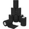 ACWOO Benda Elastica Coesiva, 8 Rotoli Non Tessuto Autoadesivo Benda | Ipoallergenico Garza Autoadesiva Bende Nastro, per Mani, Piedi, Ginocchia, Braccia 7.5cm x 4.5m